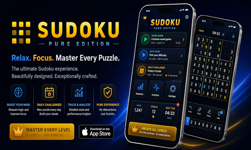 Sudoku: Pure Edition screenshot 1