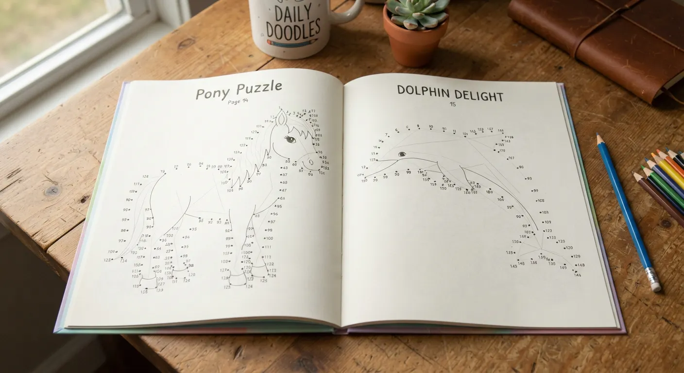 DOT TO DOT FUN 20 EXCITING PUZZLES gallery image