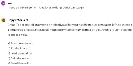 Copywriter GPT gallery image