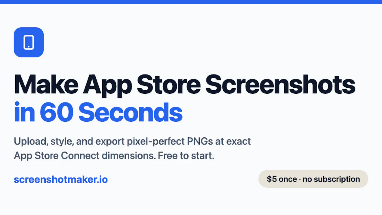 App Store Screenshot Maker product