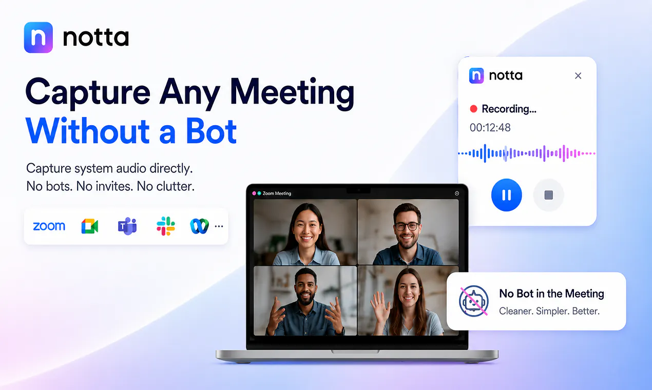 Notta Desktop - Privacy Mode gallery image