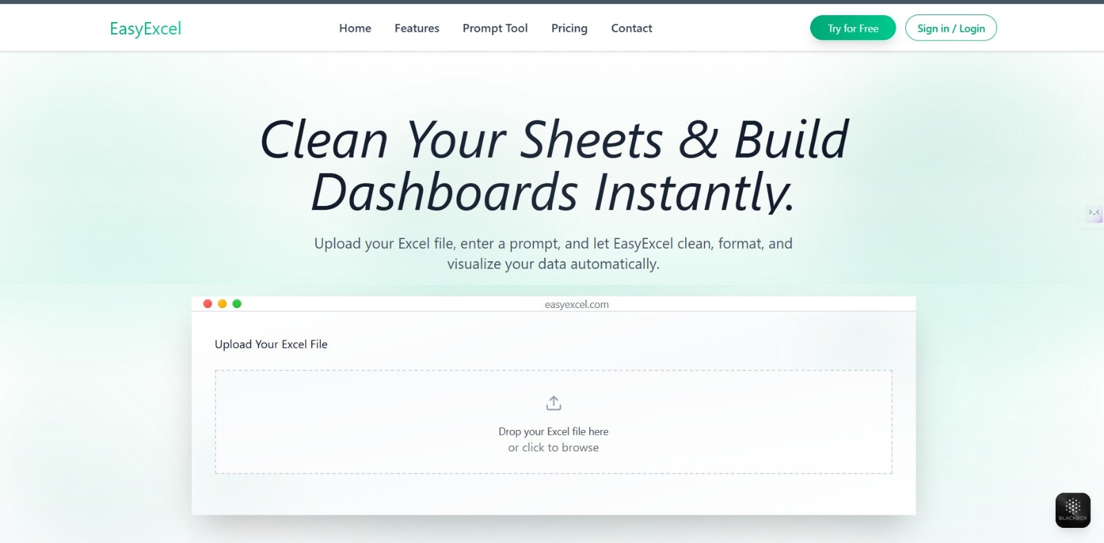 EasyExcel - Main product screenshot demonstrating key features and user interface