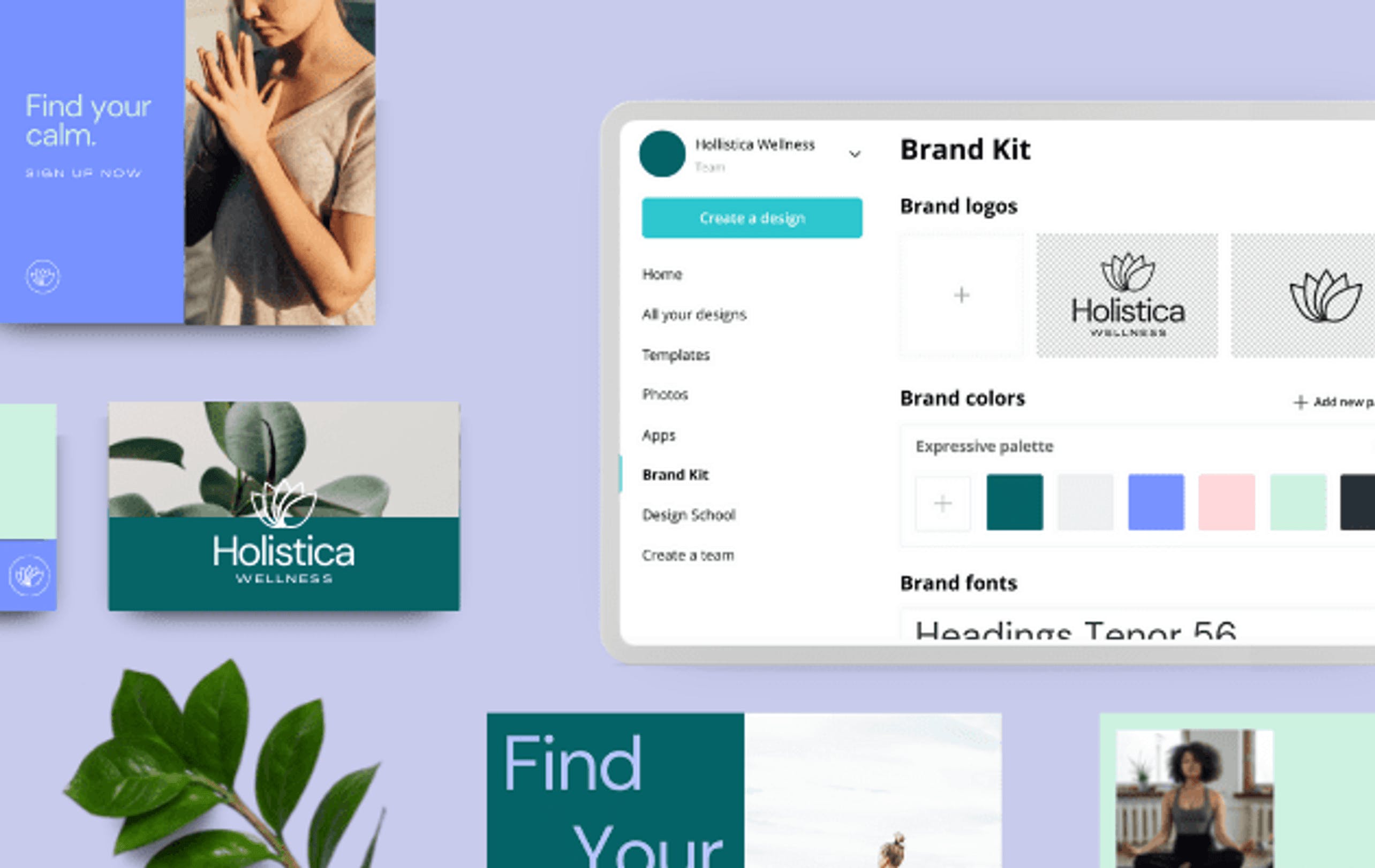 Brand Kit is limited in Canva's free version