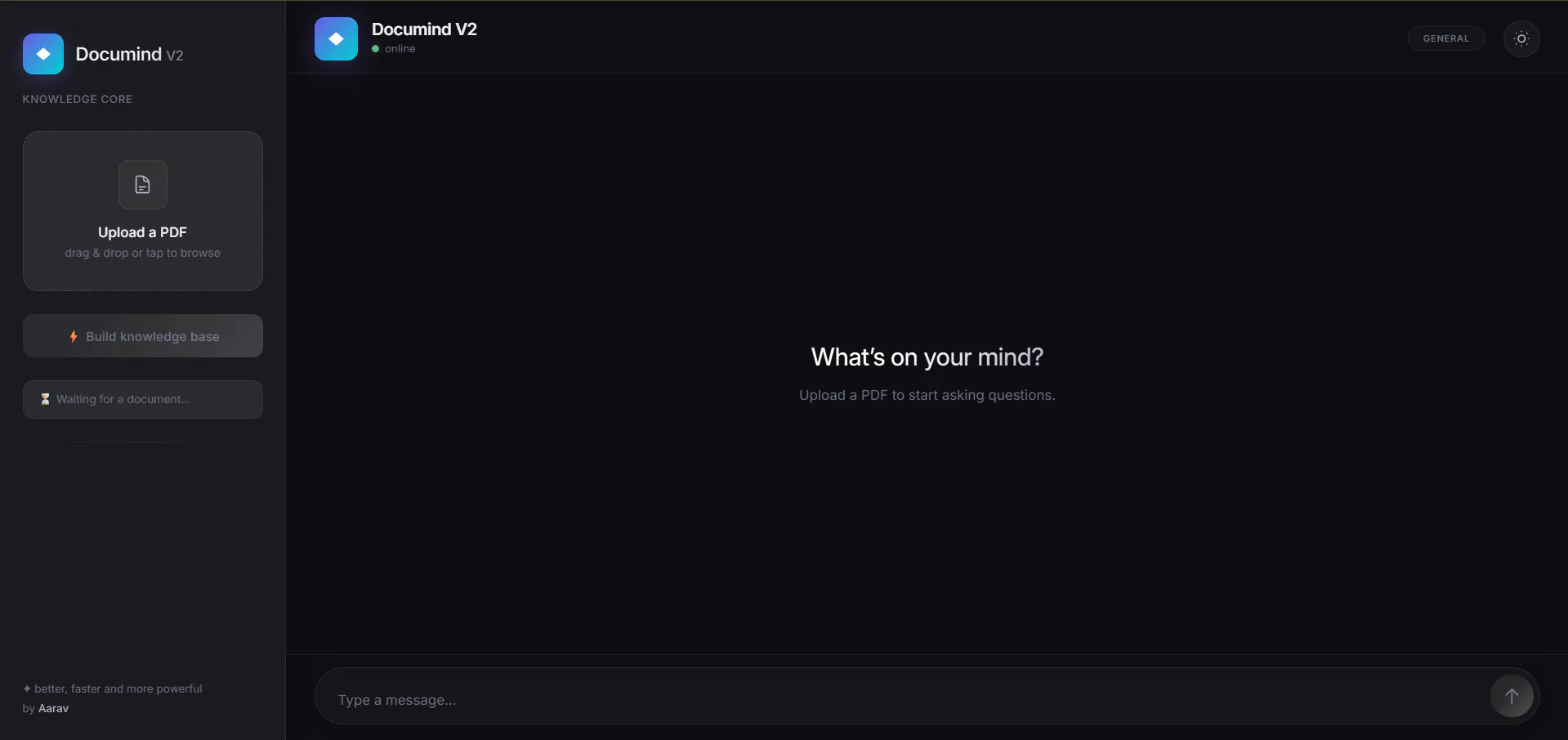 Documind V2 · A Quiet Chat gallery image