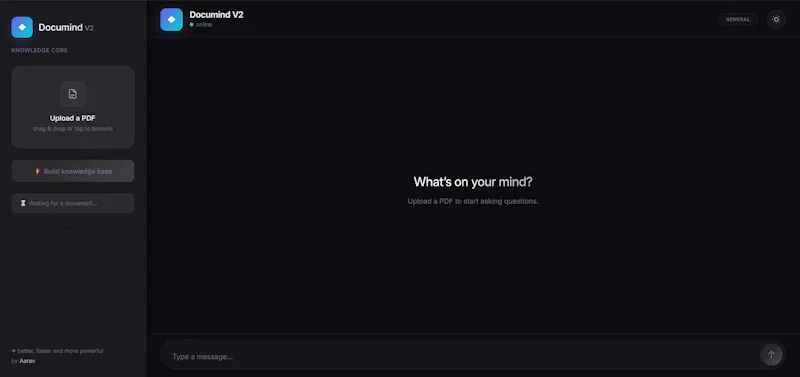 Documind V2 · A Quiet Chat screenshot 1