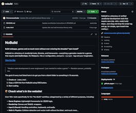 NoBuild — Zero Build JS tools directory gallery image