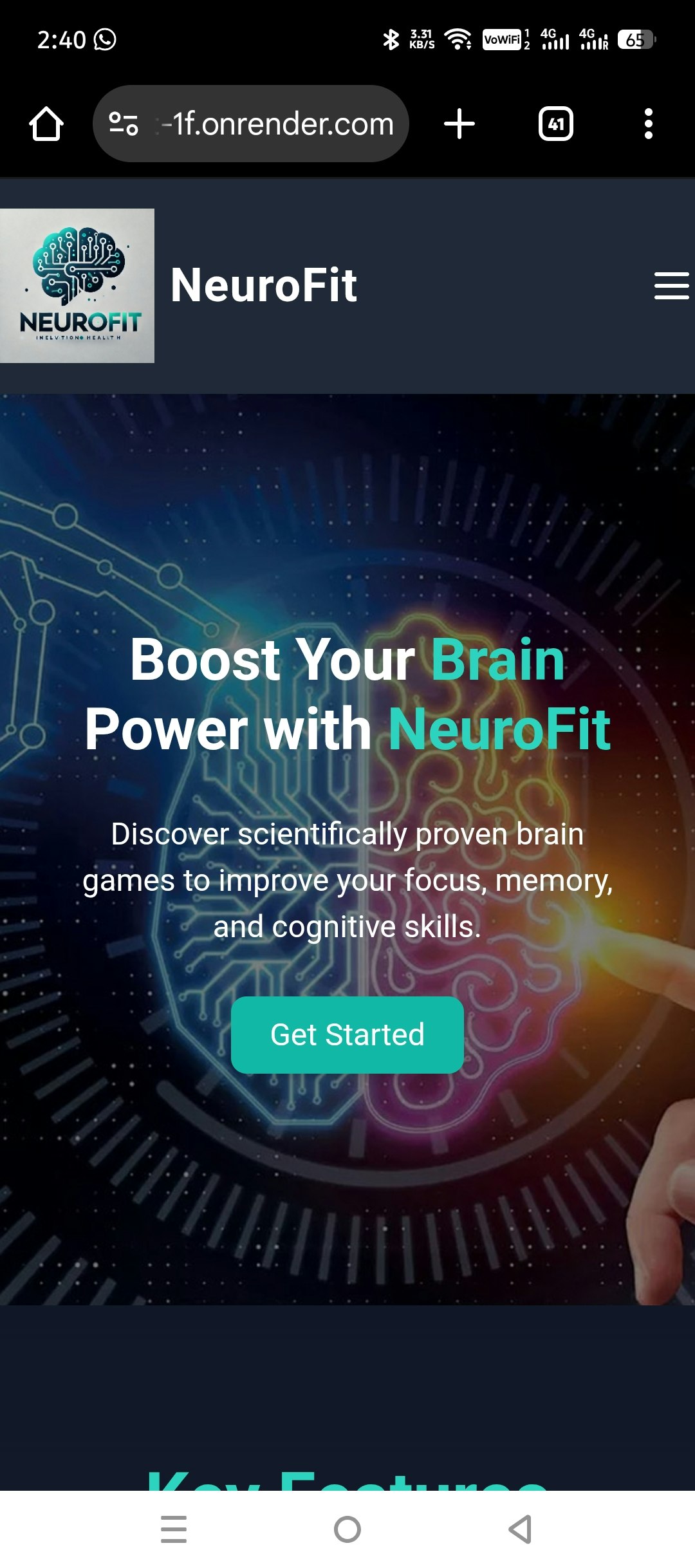 NeuroFit – Brain Training Playground - Product Hunt launch logo and brand identity