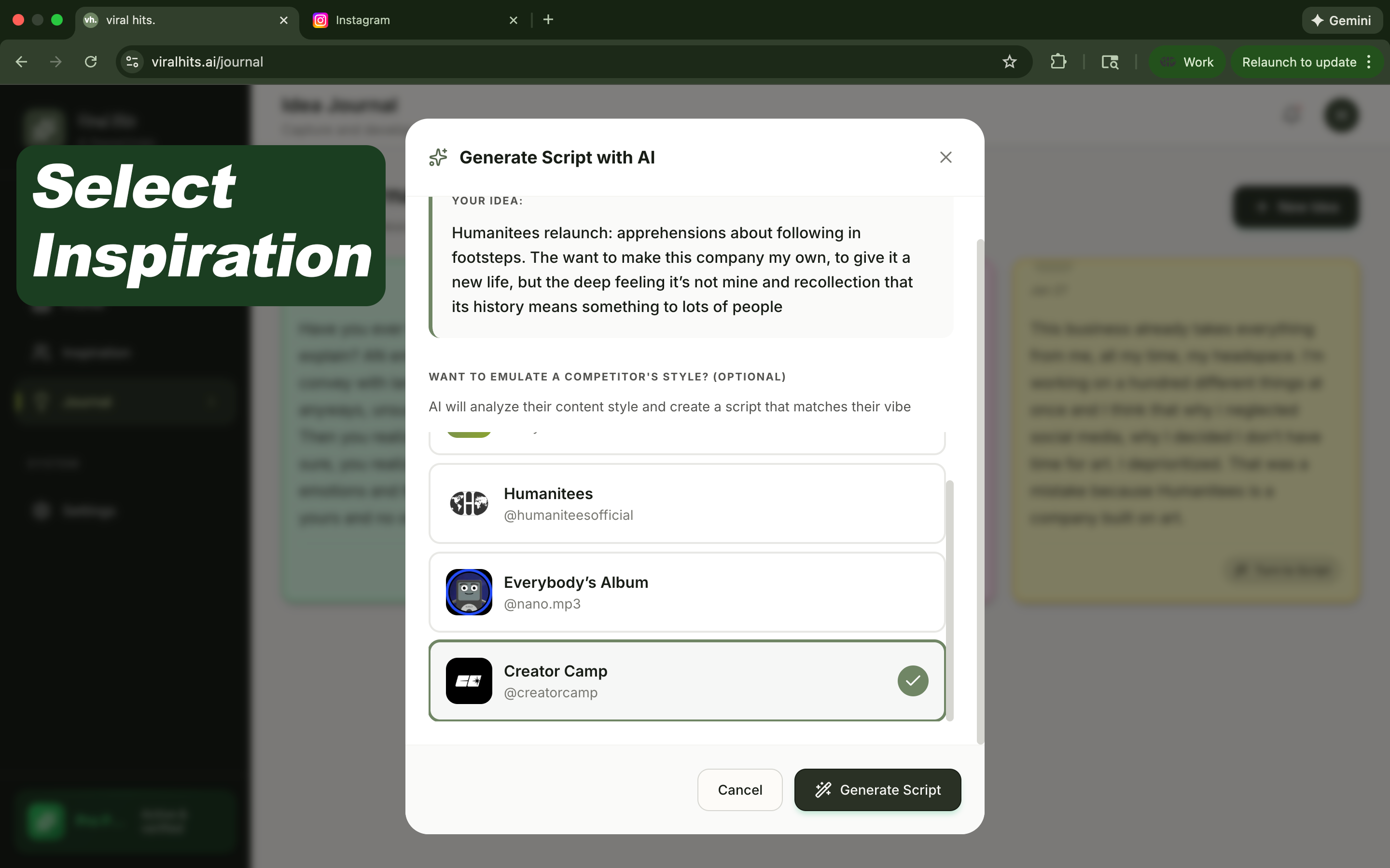 viral hits. - Screenshot 5 showing product features and functionality