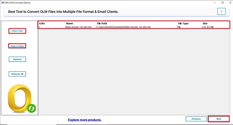 DRS Softech OLM to PDF Converter media 2
