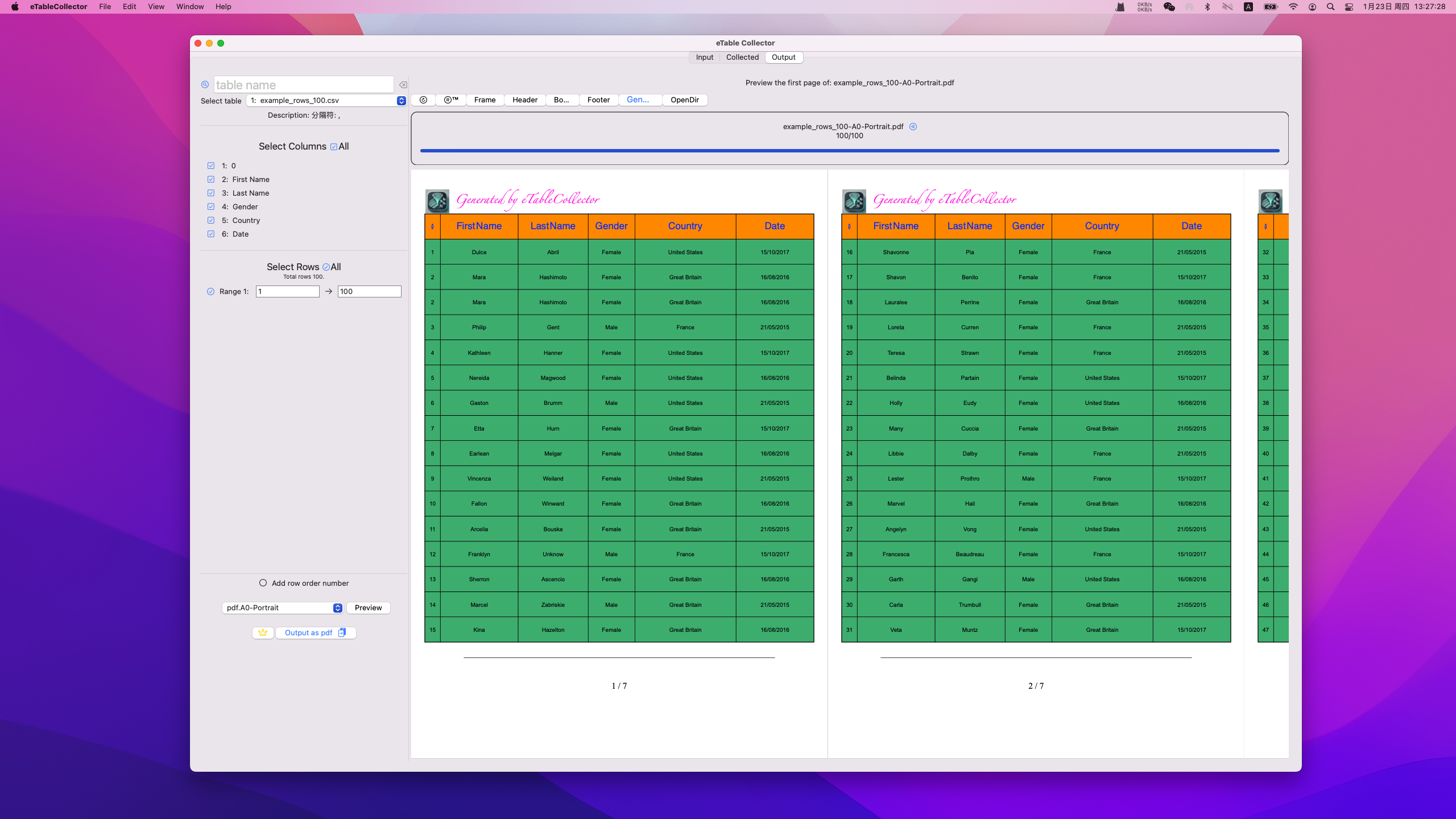 Etable Collector - Behandel big data in spreadsheet. media 3