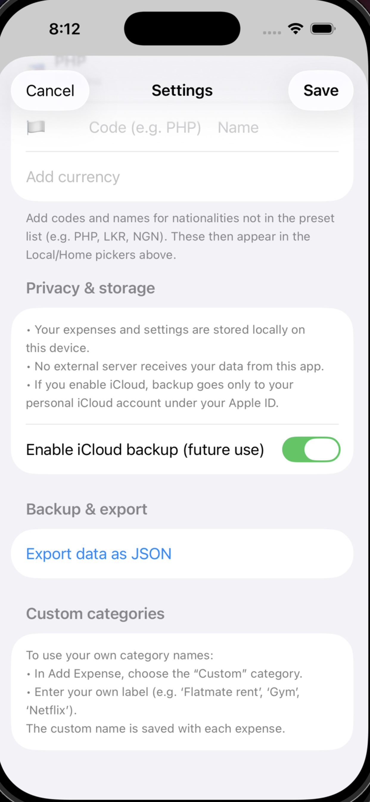 GEETA - Screenshot 2 showing product features and functionality