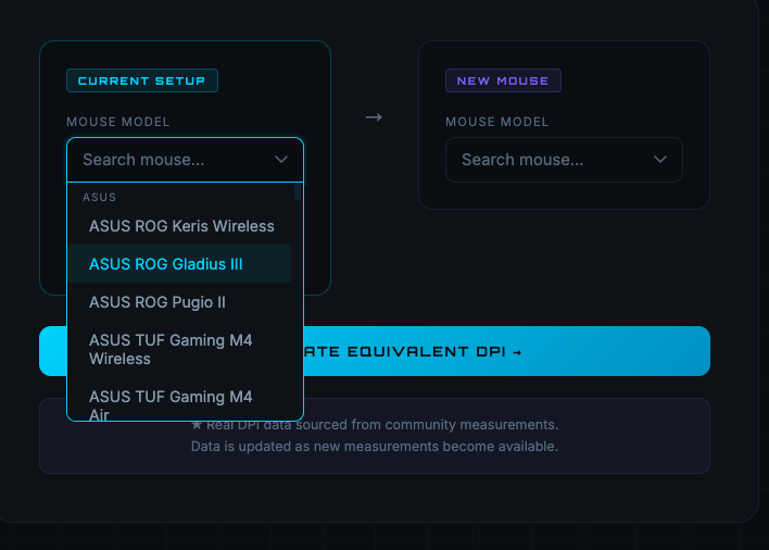 RealDPI — Real Mouse DPI Converter gallery image