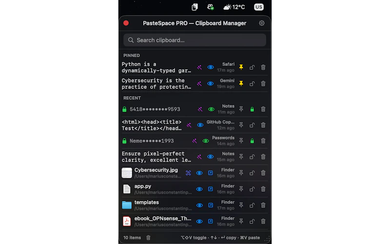 PasteSpace screenshot 1