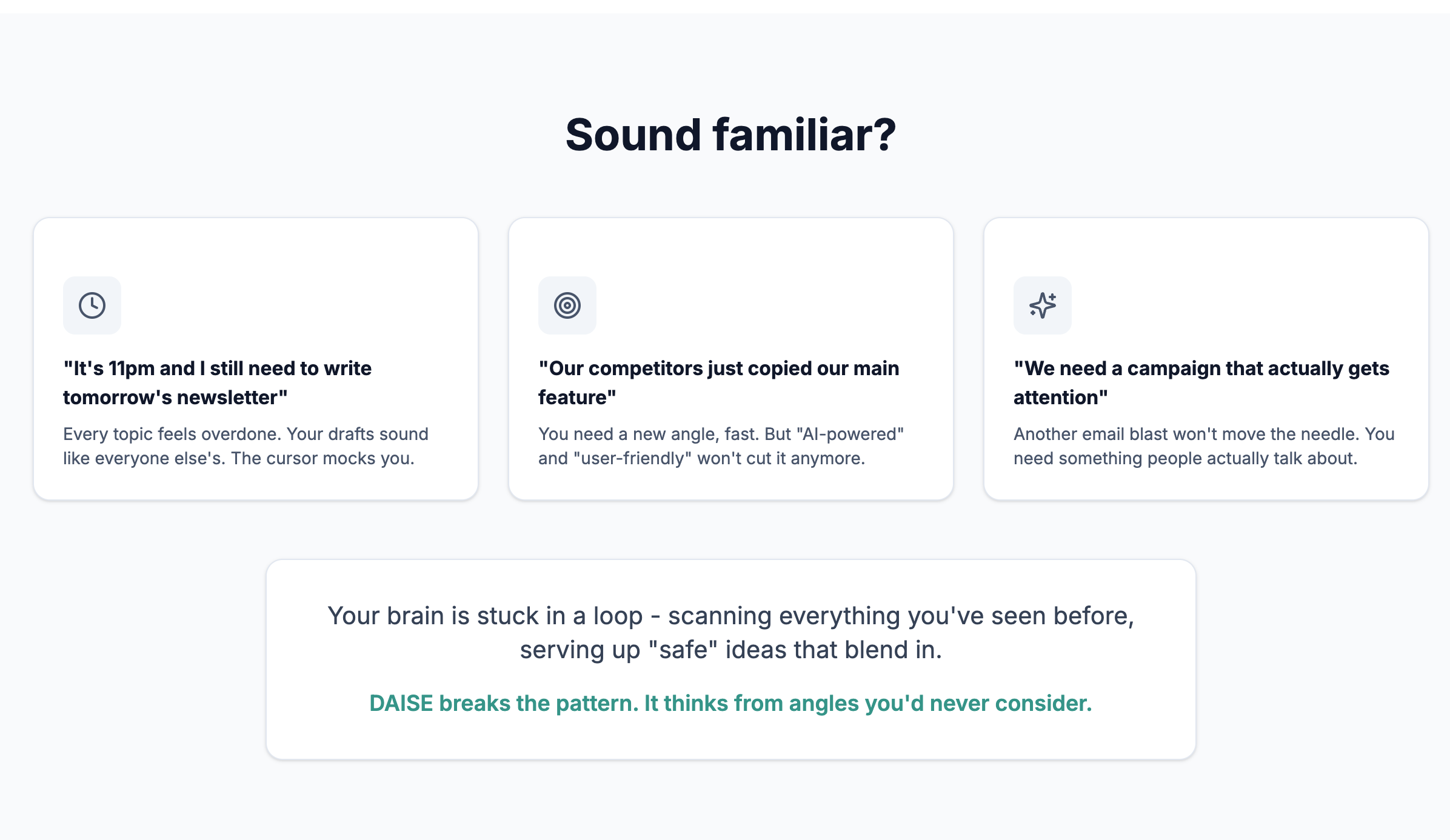 DaisE - Get ideas you'd never think of! - Screenshot 2 showing product features and functionality