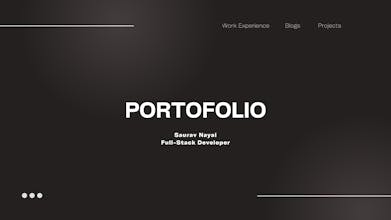 Saurav Nayal — Developer Portfolio gallery image