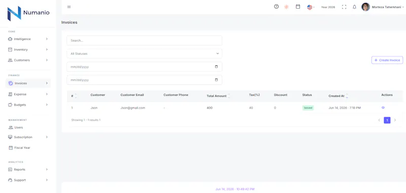 AI Accounting Software - Numanio screenshot 1