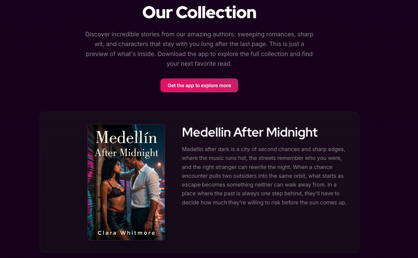 Velvet Reads - Screenshot 3 showing product features and functionality