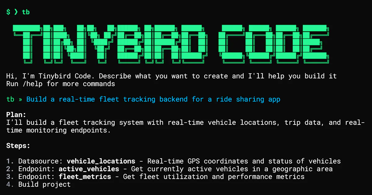 Tinybird Code