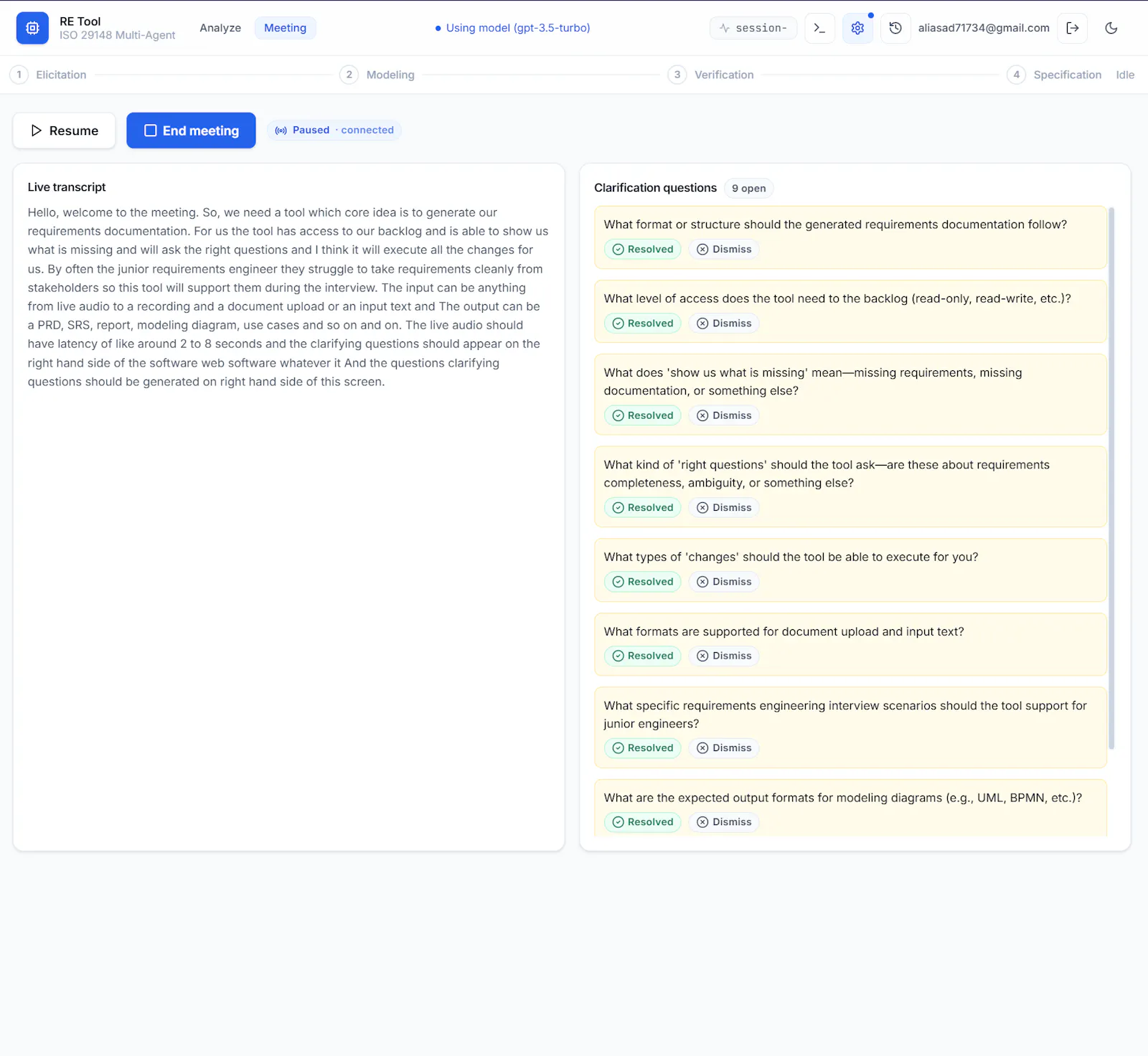 Speclify screenshot 2