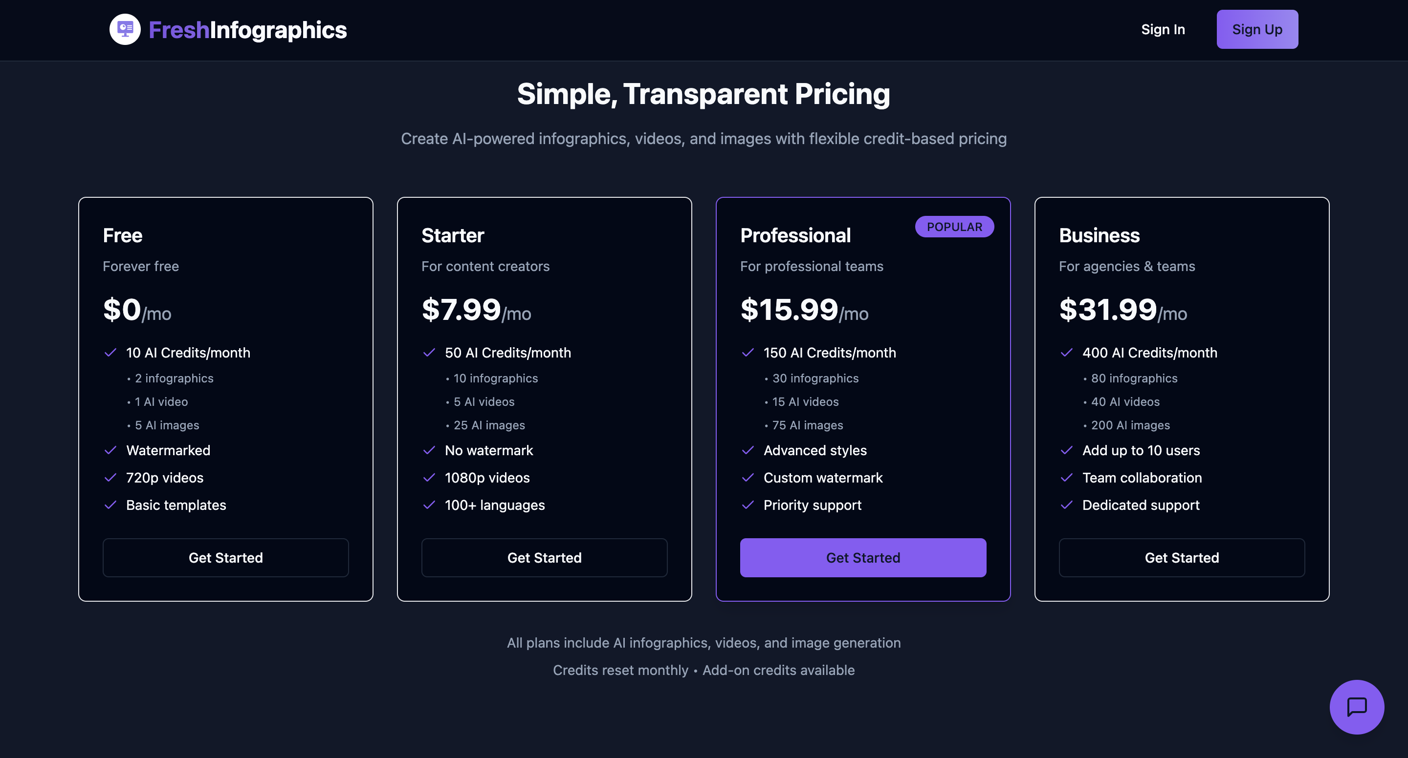 FreshInfographics - Screenshot 2 showing product features and functionality