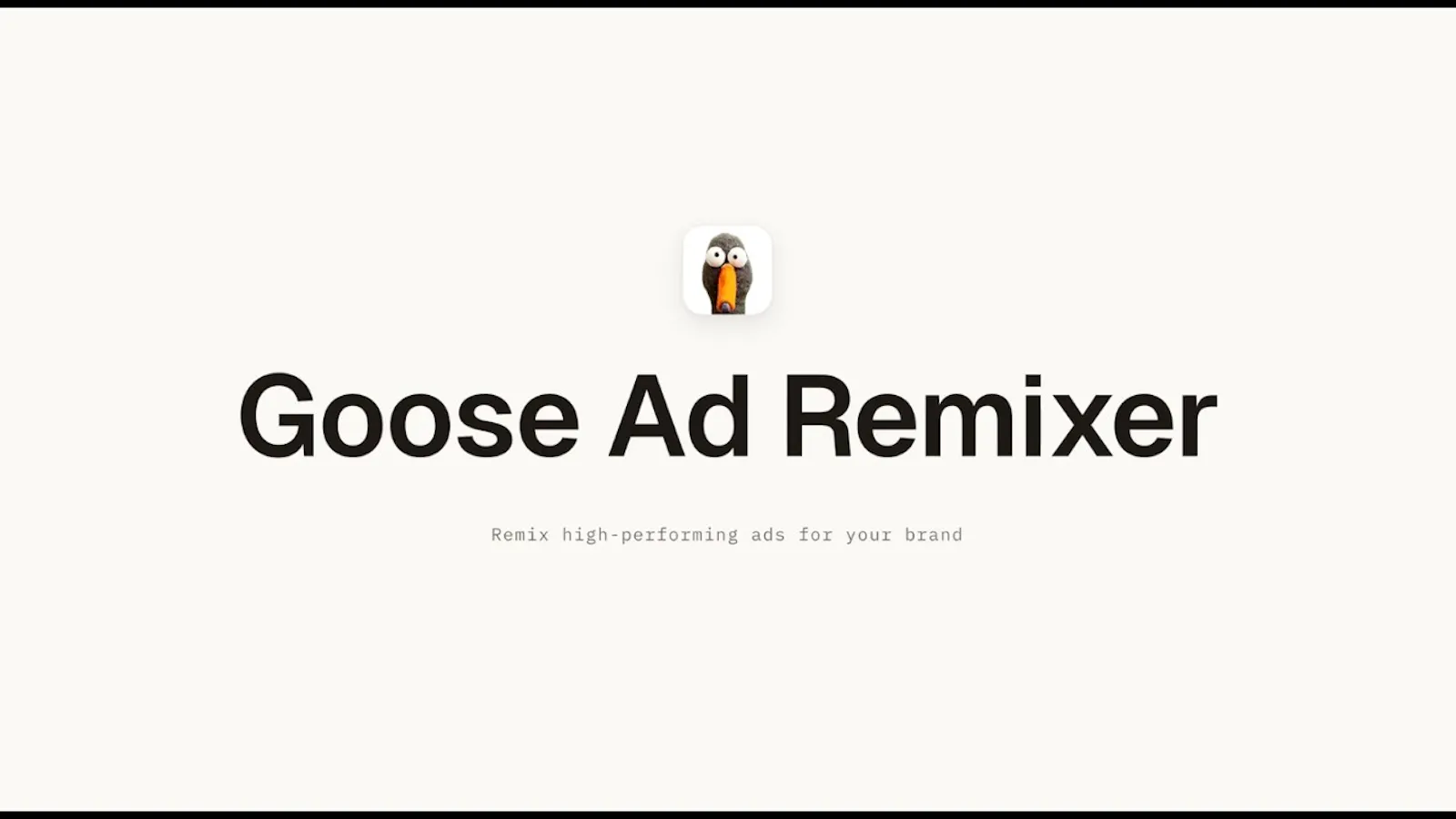 Goose Ads Remixer screenshot 1 (video preview)
