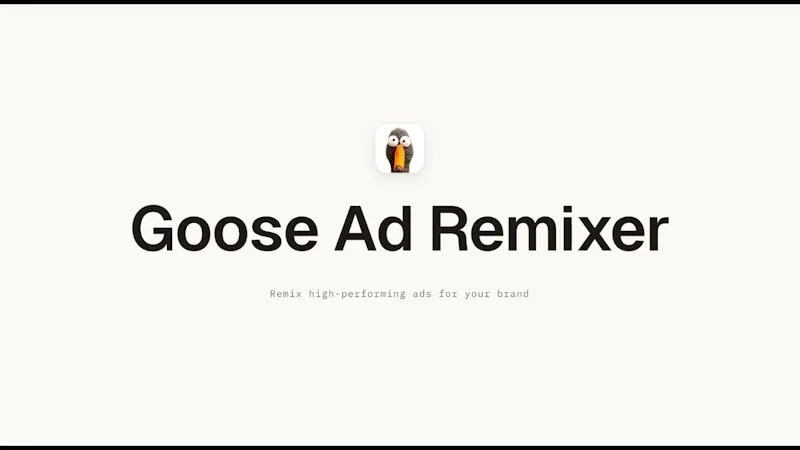Goose Ads Remixer screenshot 1 (video preview)