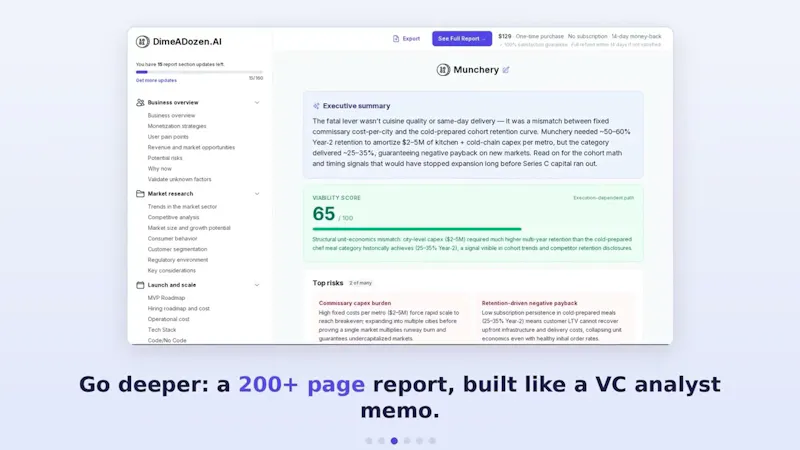 DimeADozen.ai screenshot 1 (video preview)