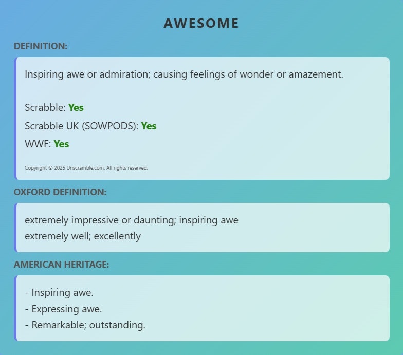 Unscramble.com gallery image