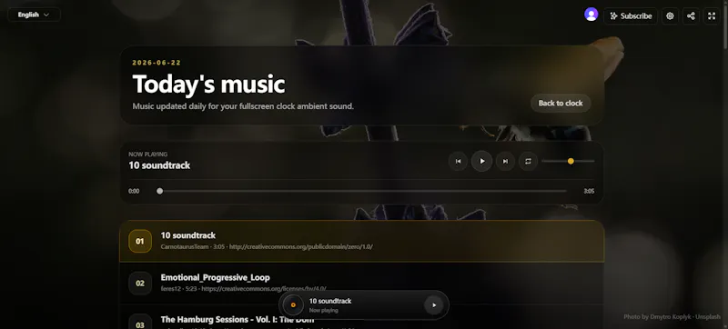 Universpaces Flip Clock screenshot 2