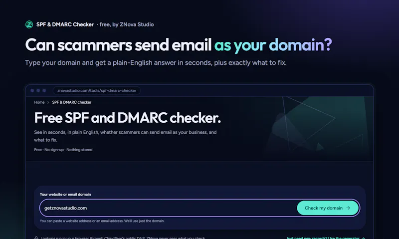 SPF & DMARC Checker screenshot 2