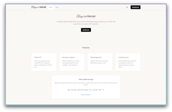 Blogs for Vercel gallery image