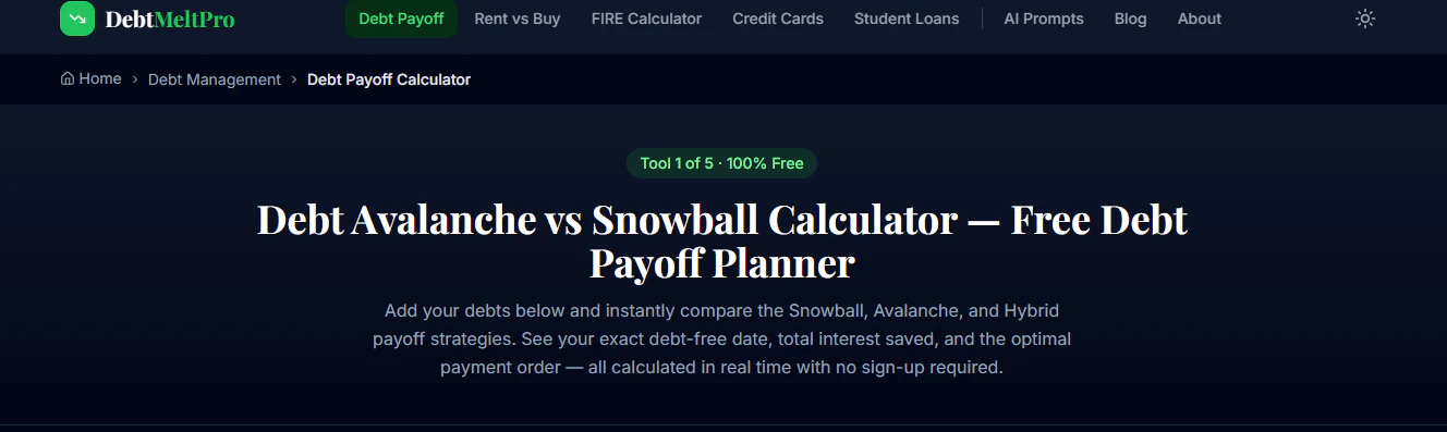 DebtMeltPro screenshot 3