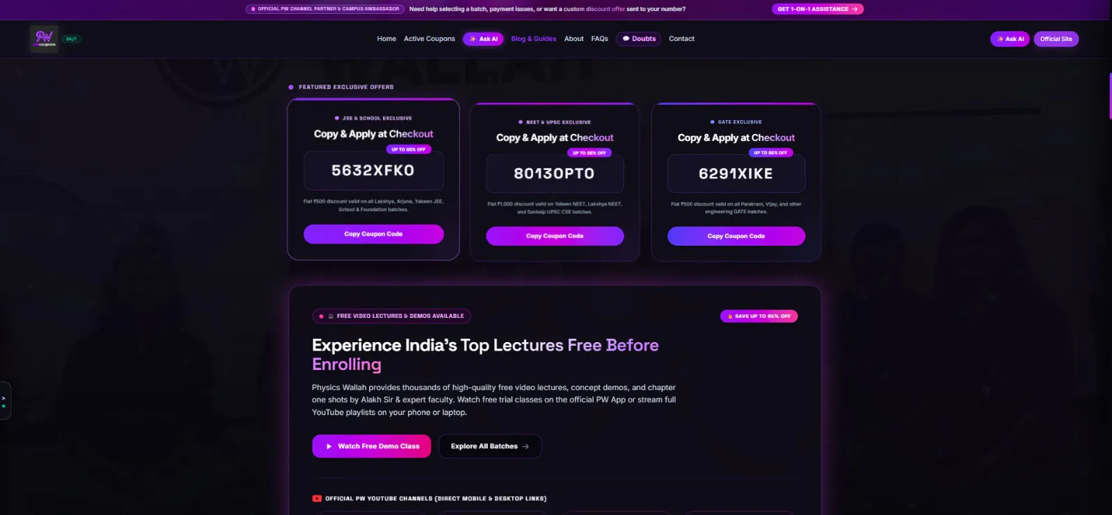 PW Coupons: Save on PW Batches screenshot 4