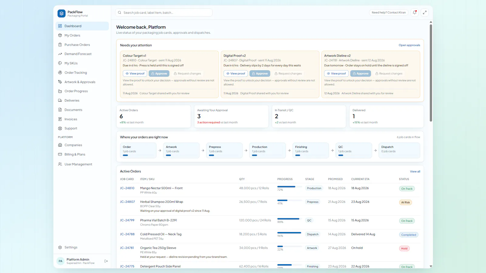 PackFlow screenshot 1
