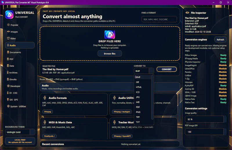 UNIVERSAL File Converter screenshot 5