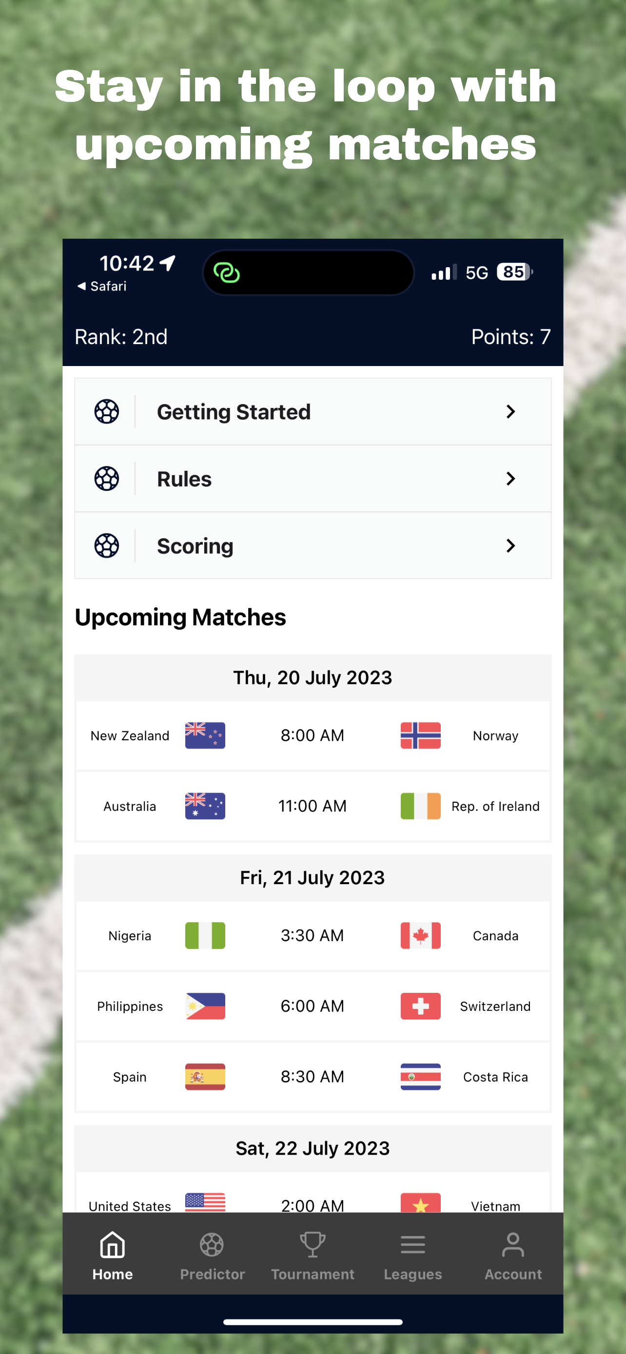Women's World Cup 2023 Predictor Game media 2