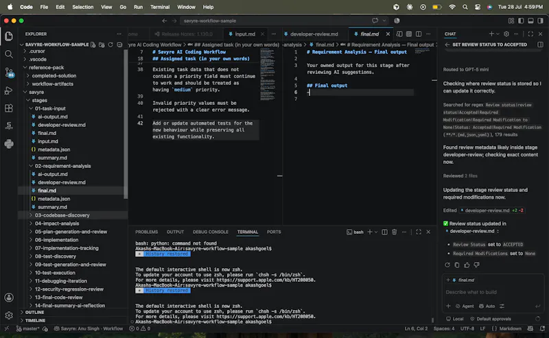 Savyre AI Coding Workflow screenshot 5