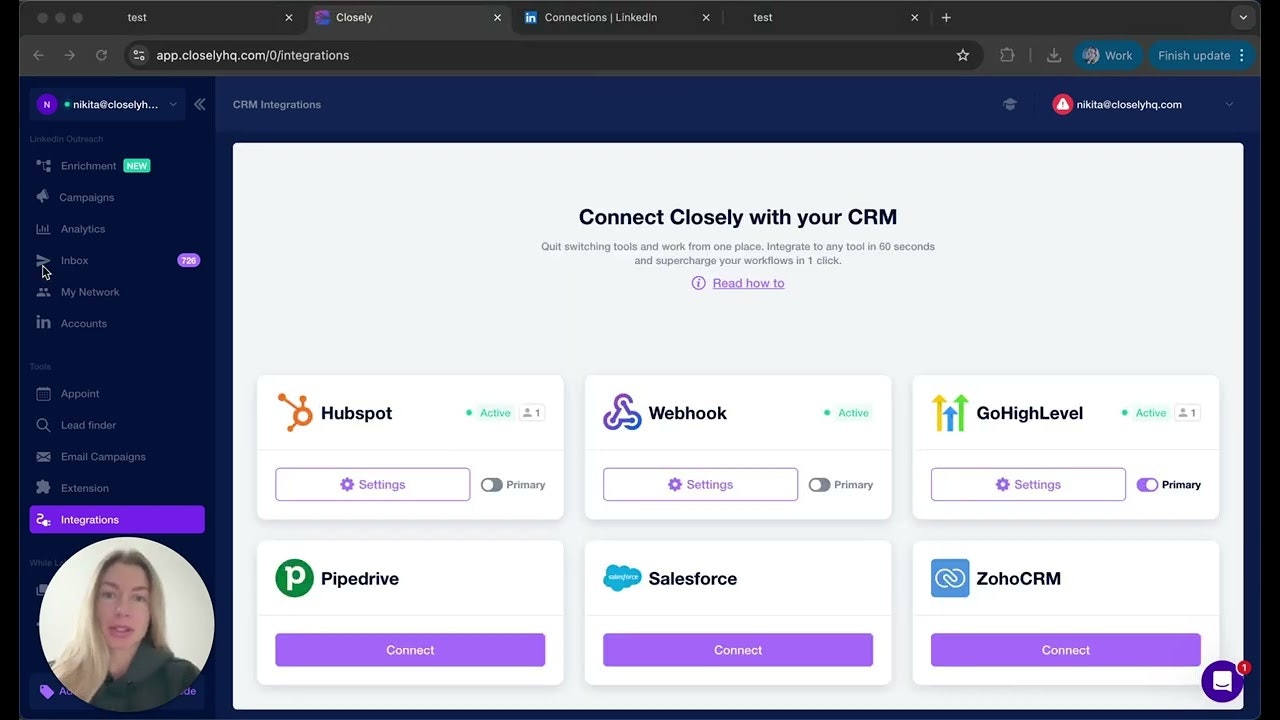 GHL & LinkedIn Integration by Closely gallery image