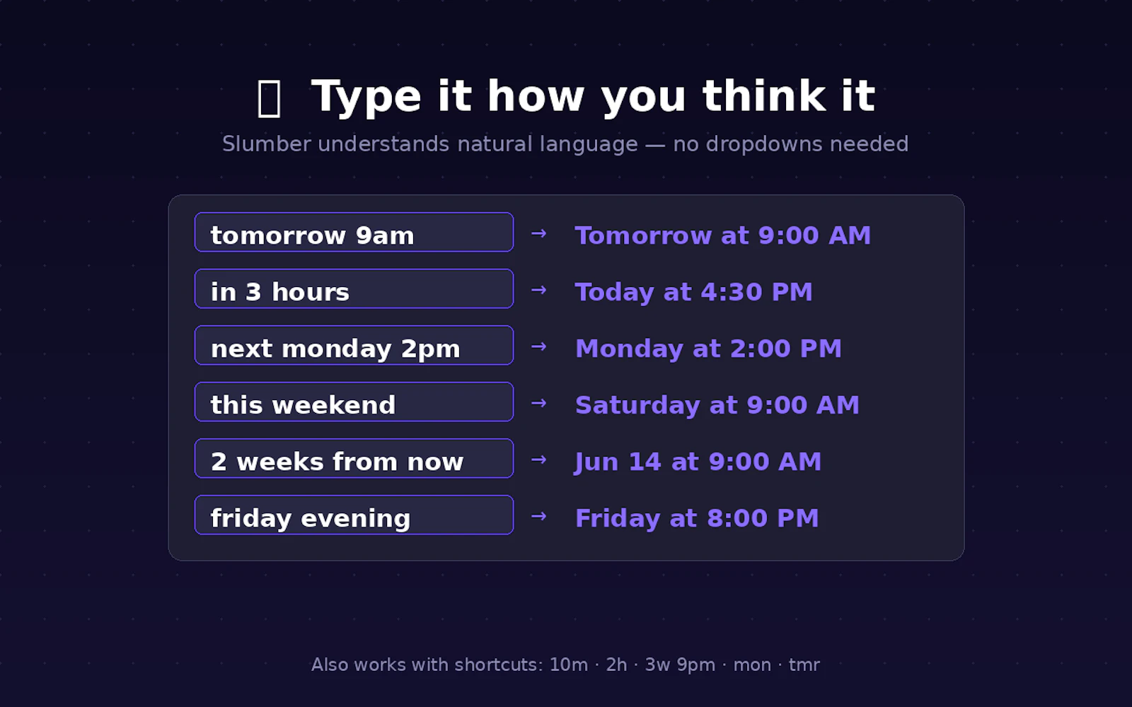 Slumber screenshot 2