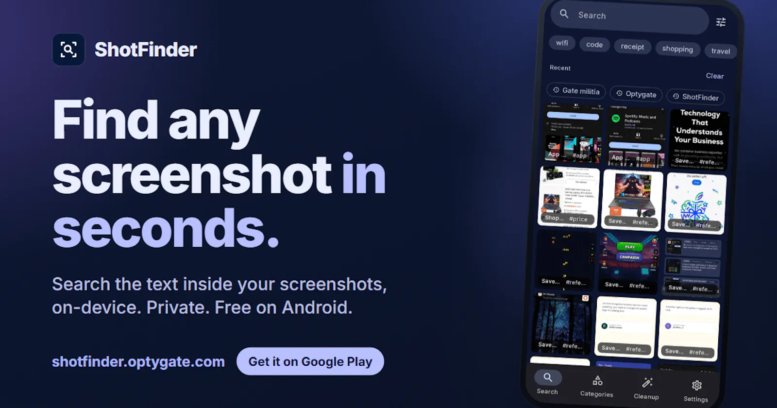 ShotFinder screenshot 1