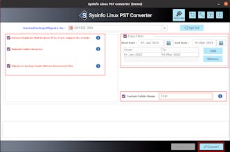 Sysinfo Linux PST Converter gallery image