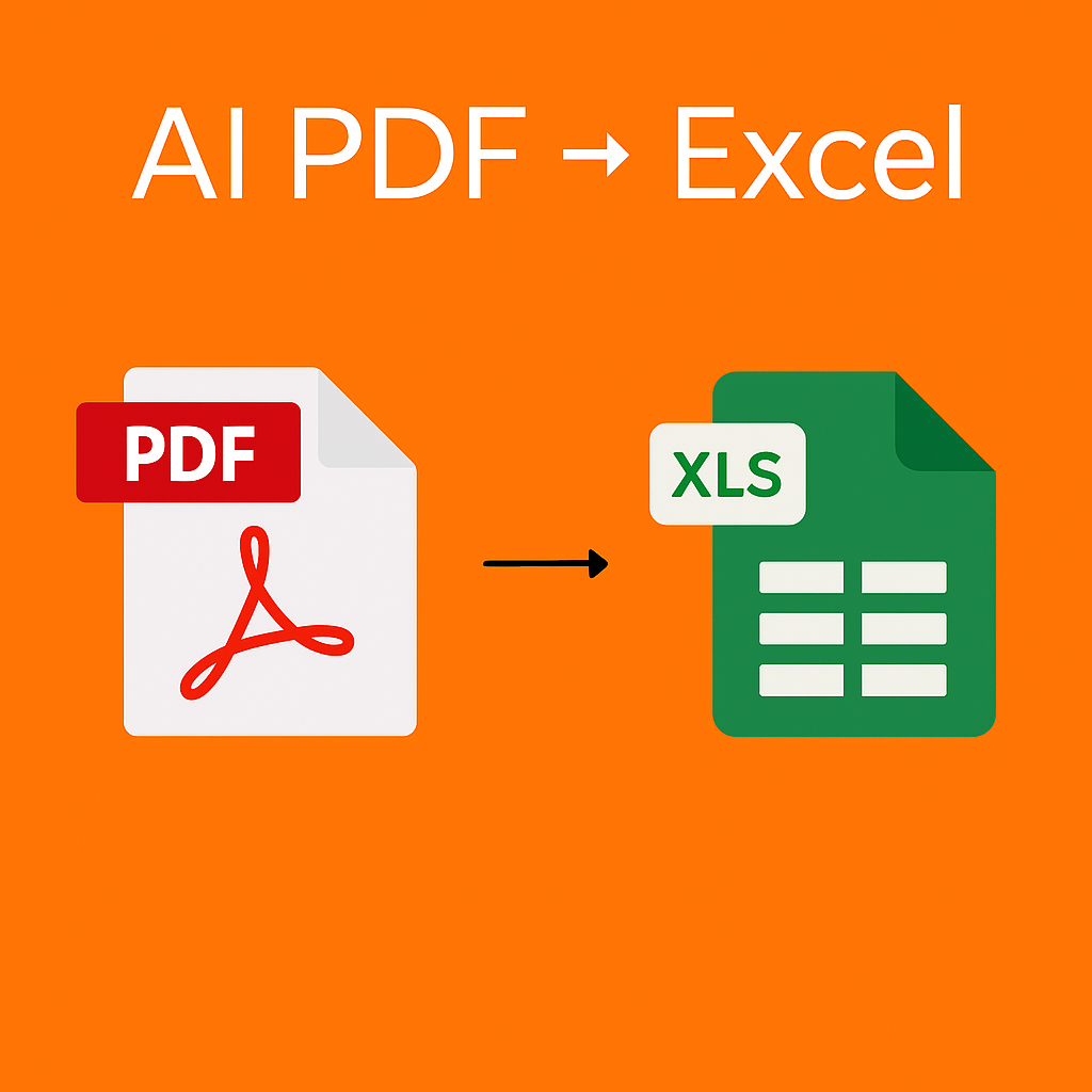 SriVSR – AI PDF to Excel Converter