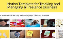 Notion Template for Freelance Business media 2