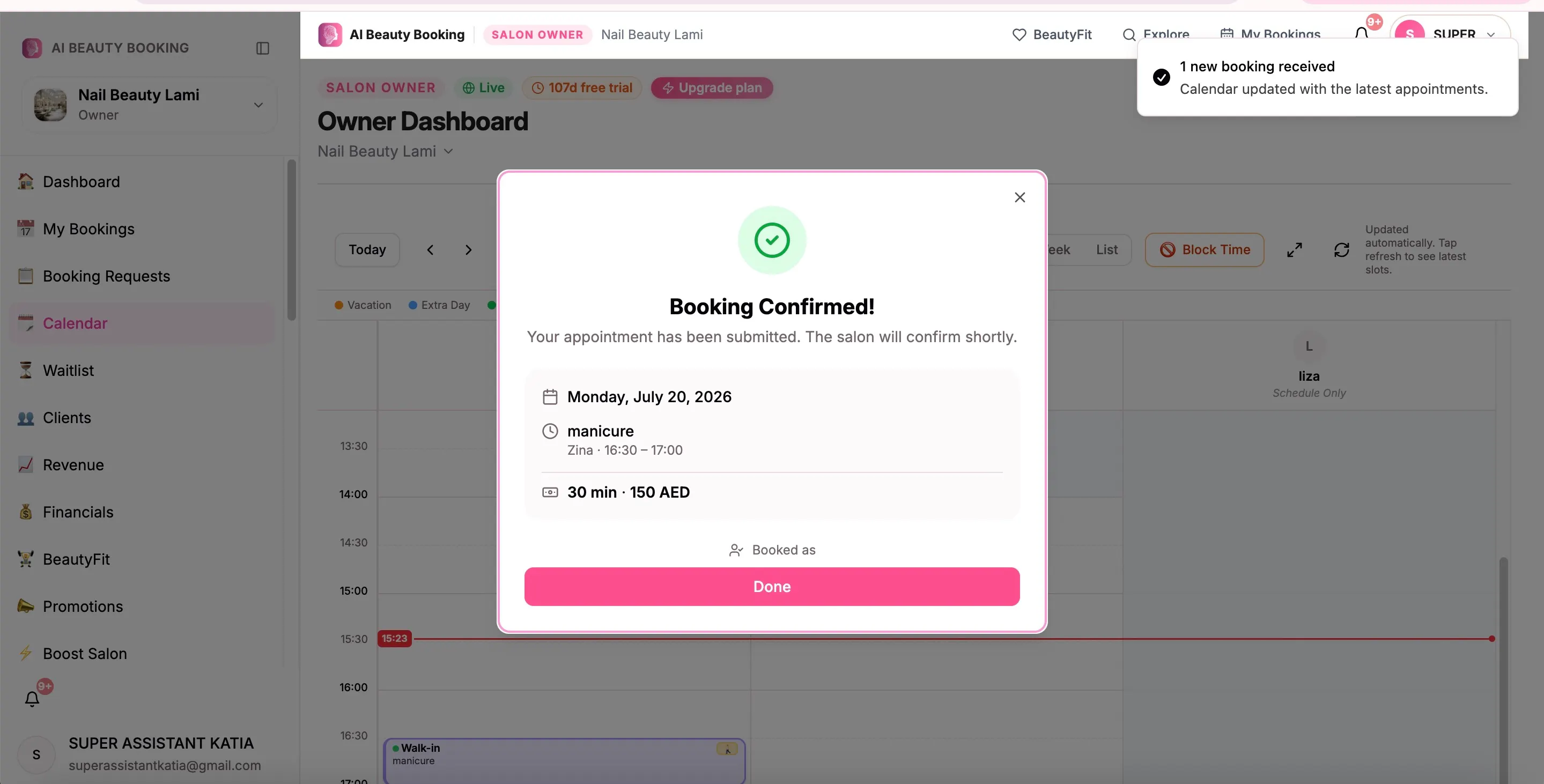 Ai Beauty Booking gallery image
