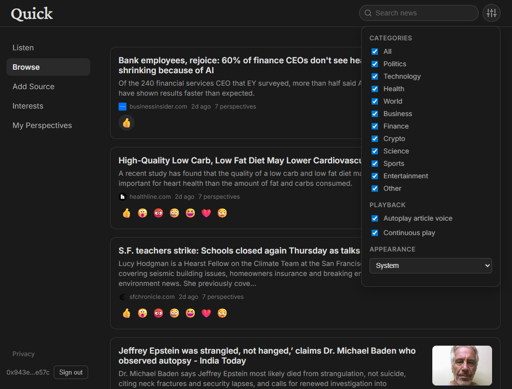 Quick.FM - Screenshot 3 showing product features and functionality