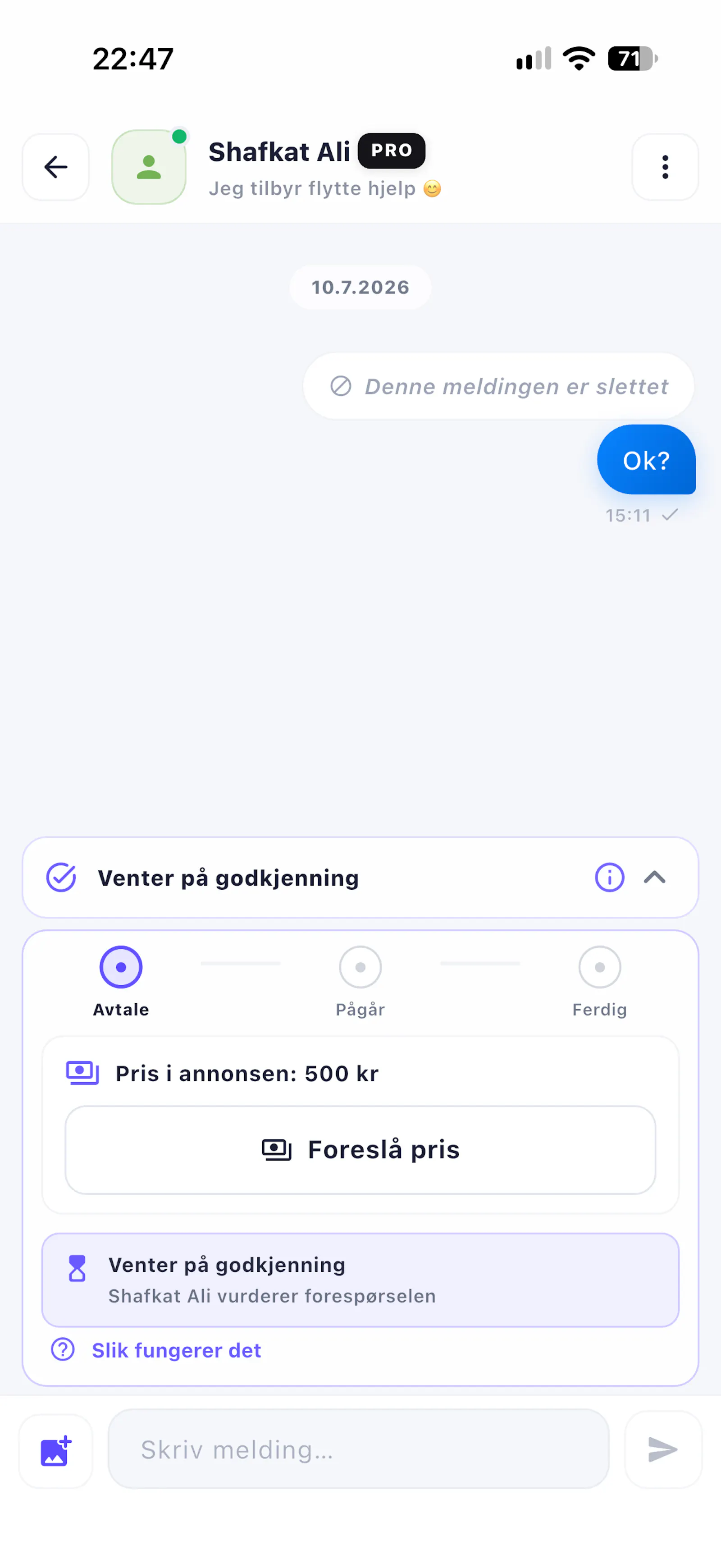 Hurtighjelp screenshot 2