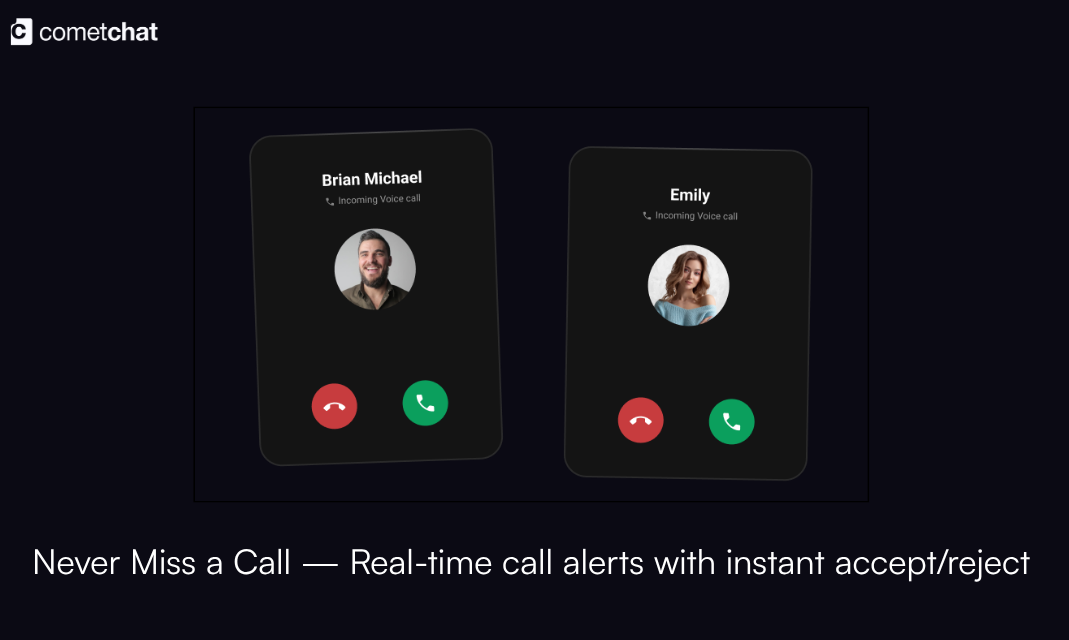 Voice and Video Calling by CometChat gallery image