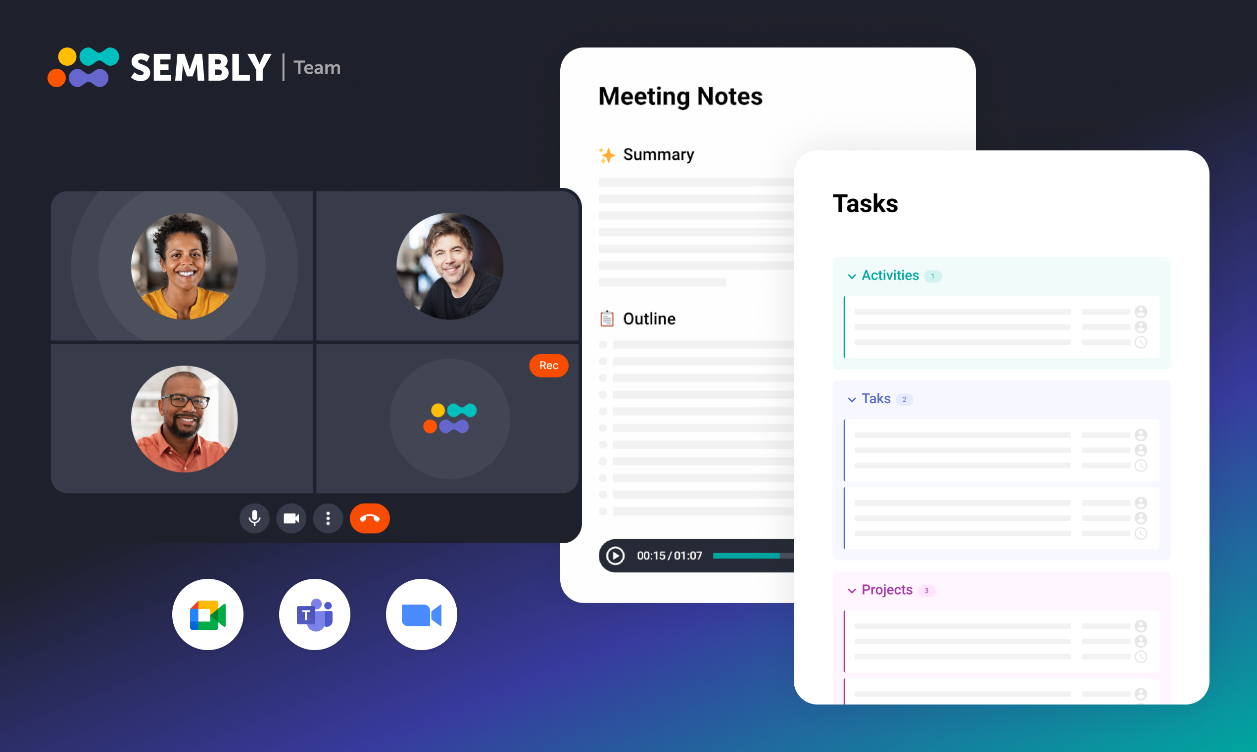 startuptile Sembly Team-Ultimate AI-teammate for turning meetings into achievements