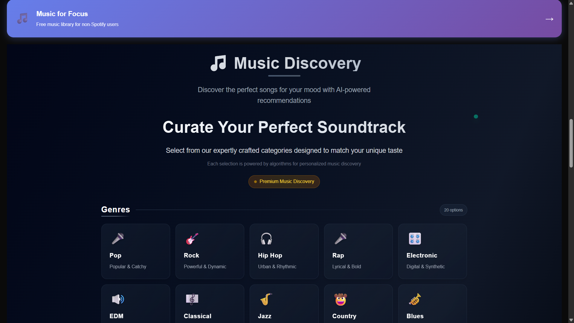 Média Mélangeur - Votre minuterie de mise au point avec des sons ambiants de Spotify 3