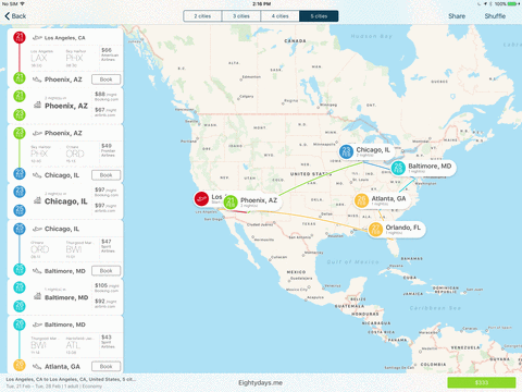 Eightydays.me United States for iOS Image